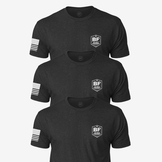 Black Foundry Logo - T Shirt 3 - Pack
