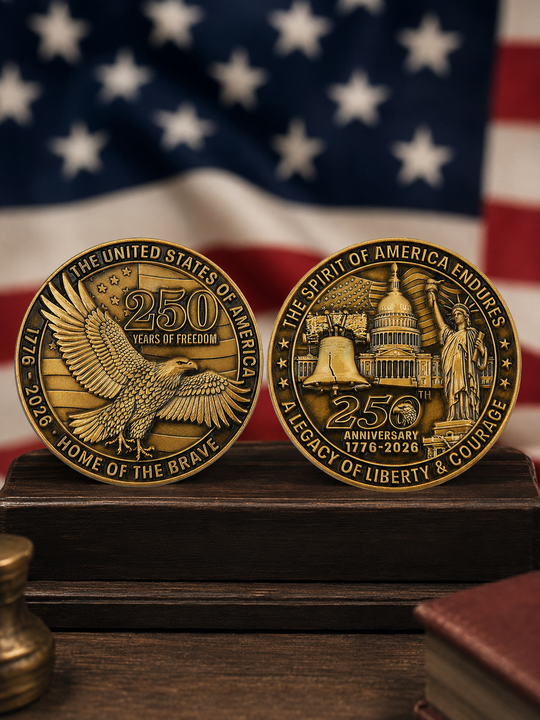 250 Years of Freedom Commemorative Challenge Coin
