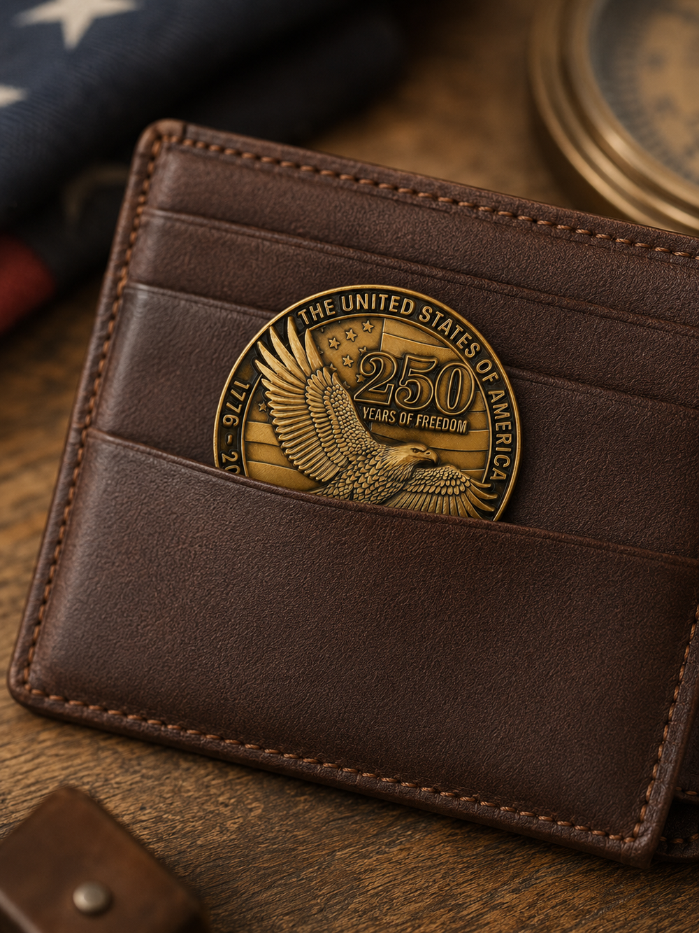 250 Years of Freedom Commemorative Challenge Coin