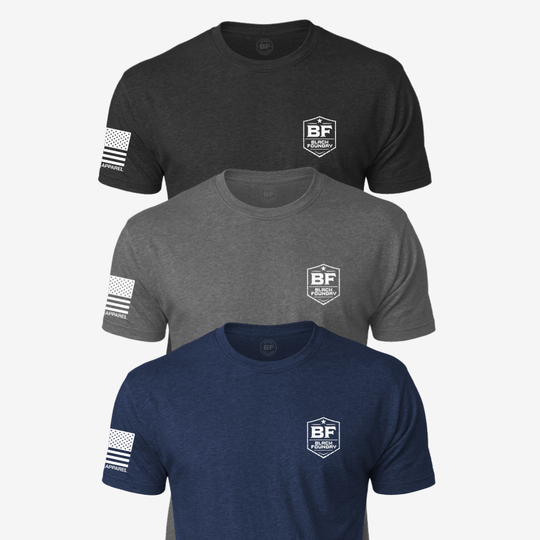 Patriot Pack T Shirt 3 Pack Dark