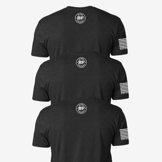 Black Foundry Logo - T Shirt 3 - Pack