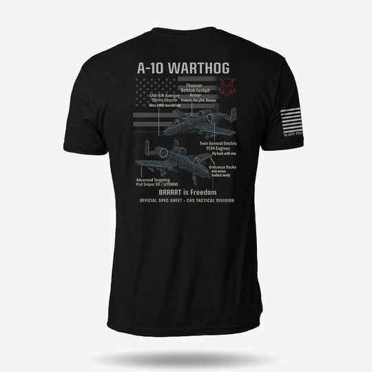 A-10 Thunderbolt II Schematic T Shirt