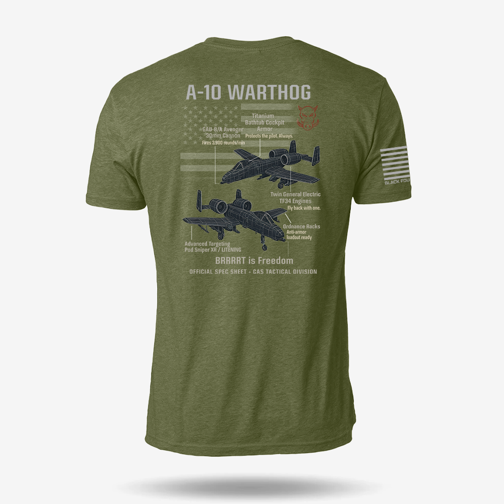 A-10 Thunderbolt II Schematic T Shirt
