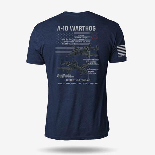 A-10 Thunderbolt II Schematic T Shirt