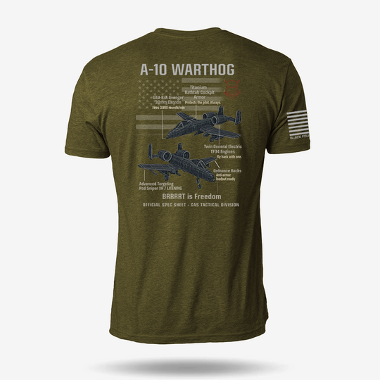 A-10 Thunderbolt II Schematic T Shirt