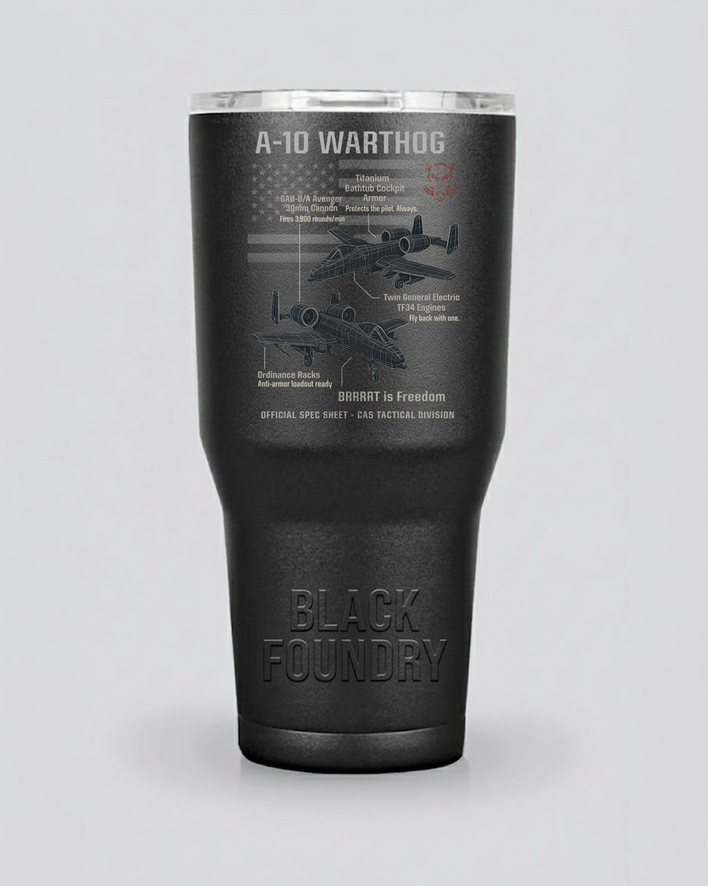 A-10 Warthog Thunderbolt II Schematic Tumbler