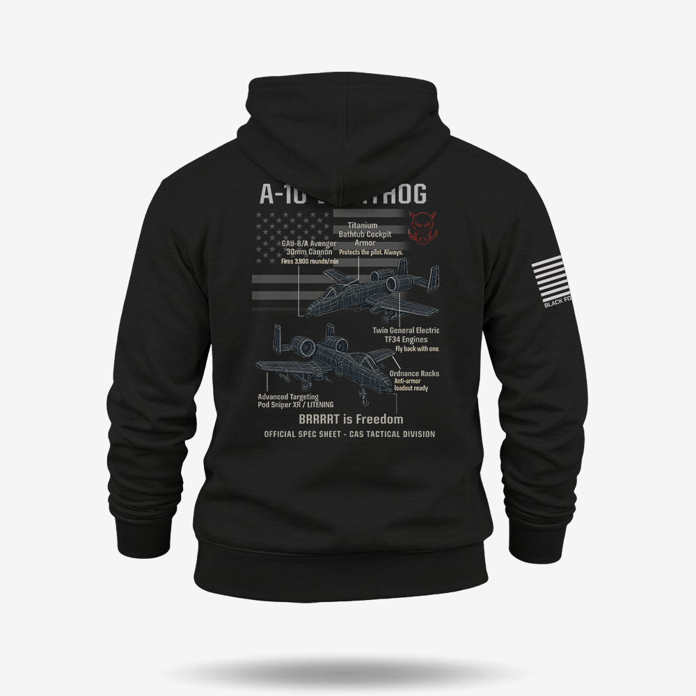 A-10 Thunderbolt II Schematic Hoodie