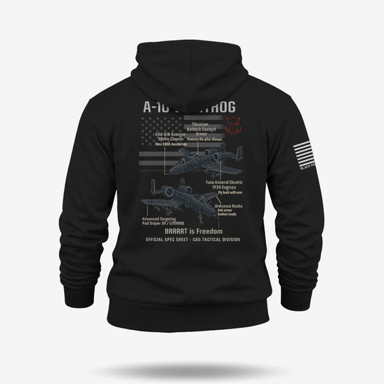 A-10 Thunderbolt II Schematic Hoodie