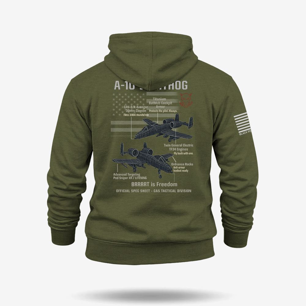 A-10 Thunderbolt II Schematic Hoodie