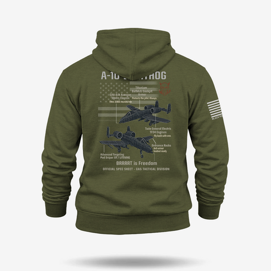 A-10 Thunderbolt II Schematic Hoodie