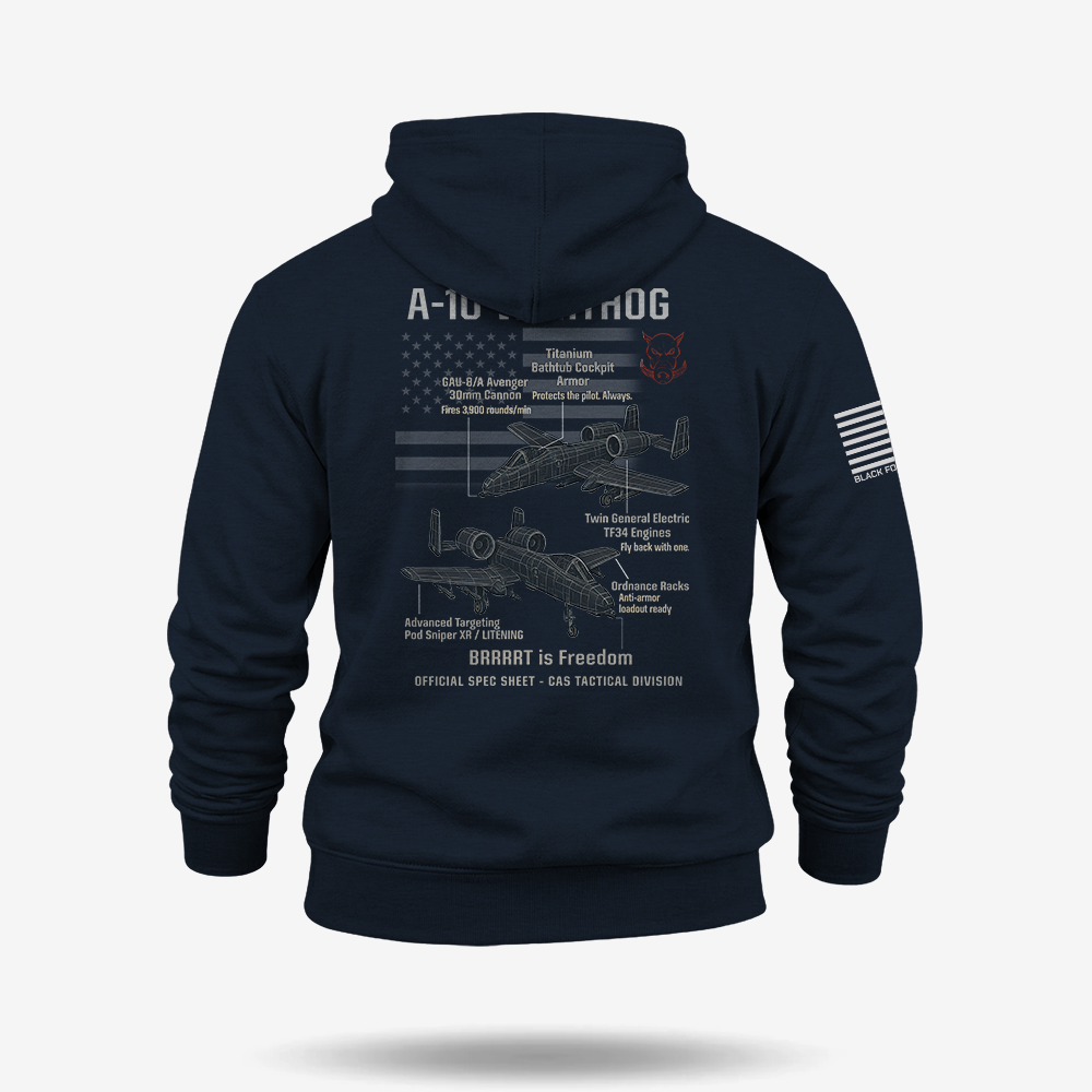 A-10 Thunderbolt II Schematic Hoodie