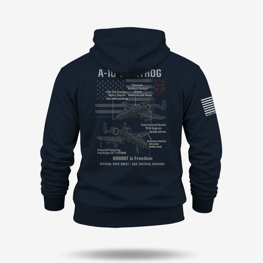 A-10 Thunderbolt II Schematic Hoodie