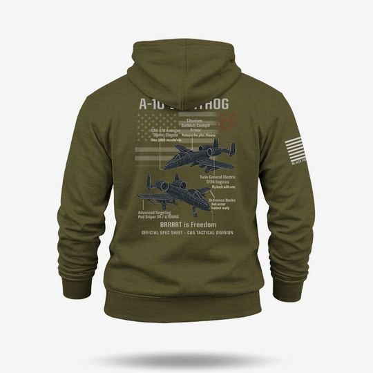 A-10 Thunderbolt II Schematic Hoodie