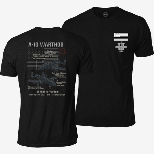A-10 Thunderbolt II Schematic T Shirt