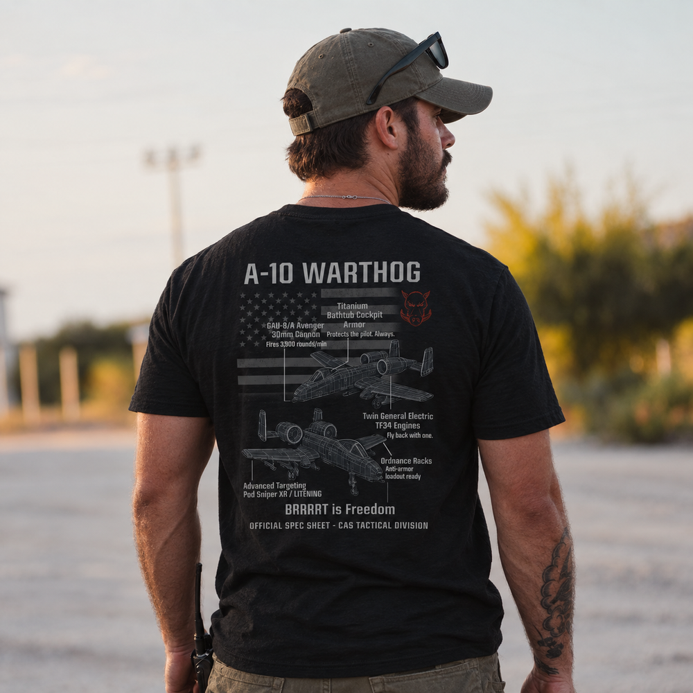 A-10 Thunderbolt II Schematic T Shirt