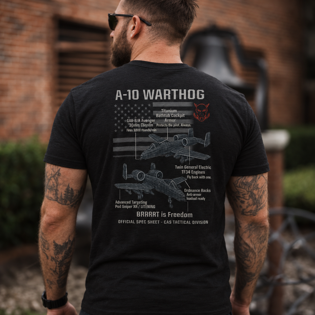 A-10 Thunderbolt II Schematic T Shirt