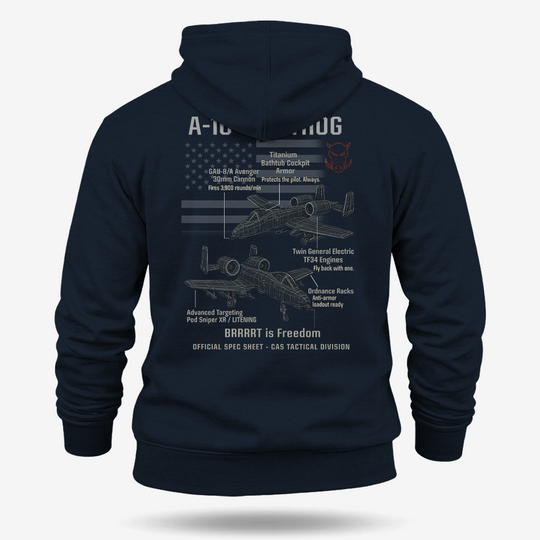 A-10 Thunderbolt II Schematic Hoodie