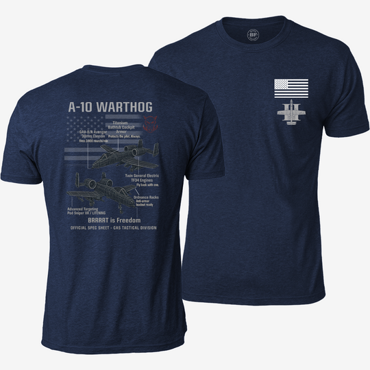 A-10 Thunderbolt II Schematic T Shirt