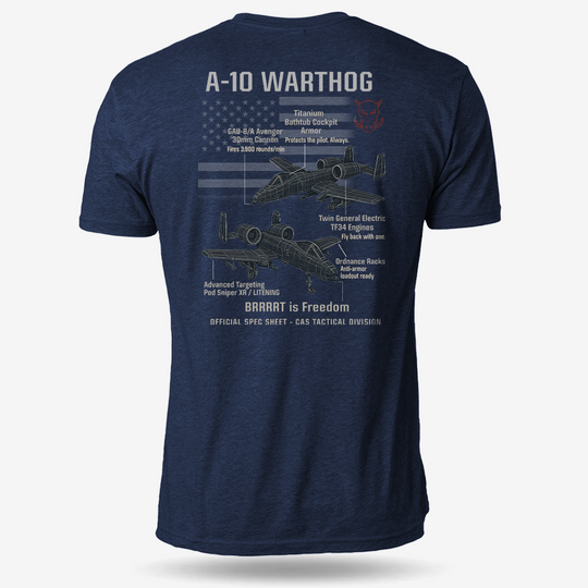 A-10 Thunderbolt II Schematic T Shirt
