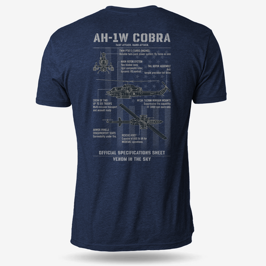 Bell AH-1 SuperCobra Schematic T Shirt