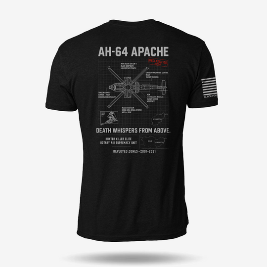 AH-64 Apache Schematic T Shirt