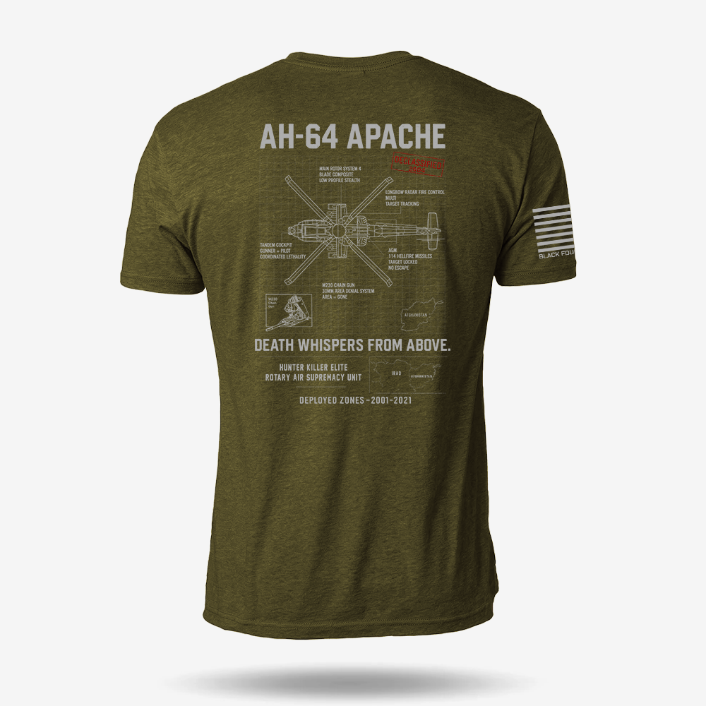AH-64 Apache Schematic T Shirt