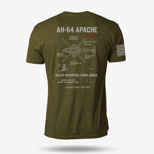 AH-64 Apache Schematic T Shirt