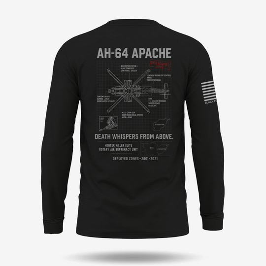 AH-64 Apache Schematic Long Sleeve