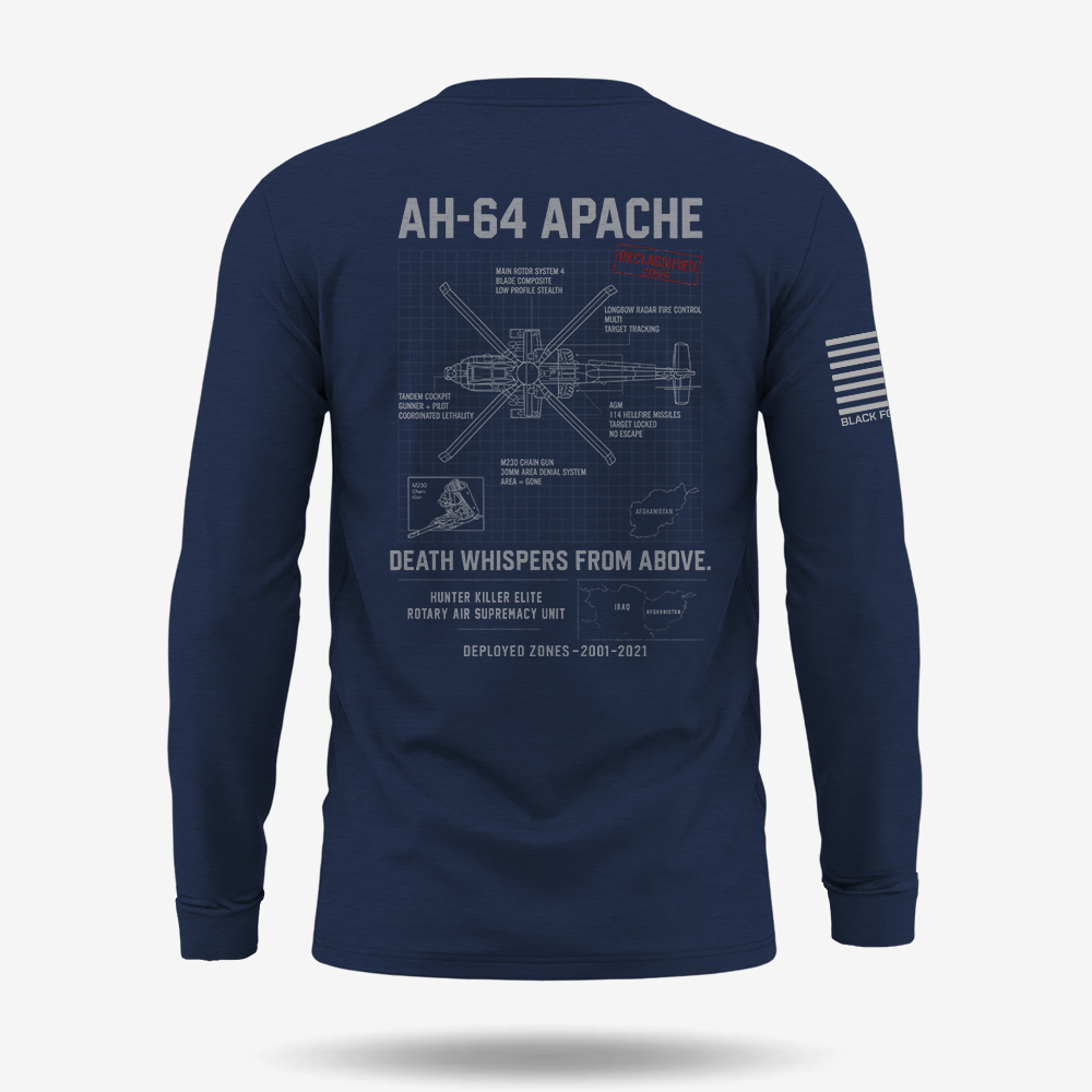 AH-64 Apache Schematic Long Sleeve