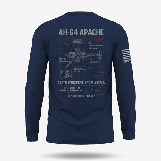 AH-64 Apache Schematic Long Sleeve