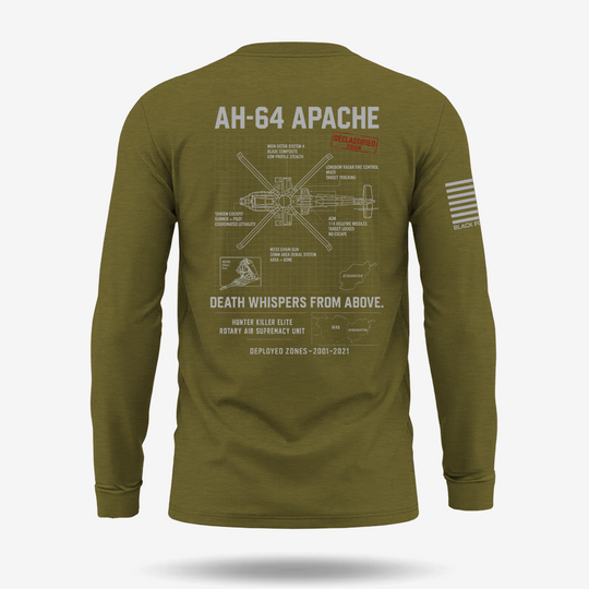 AH-64 Apache Schematic Long Sleeve