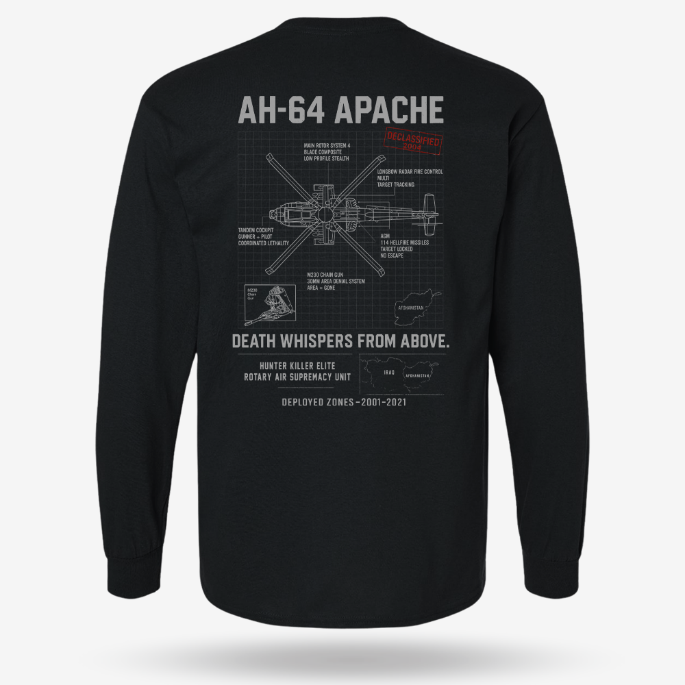 AH-64 Apache Schematic Long Sleeve