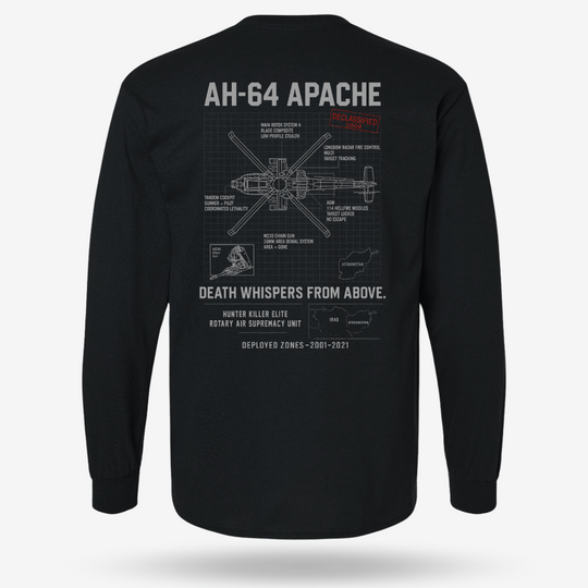 AH-64 Apache Schematic Long Sleeve