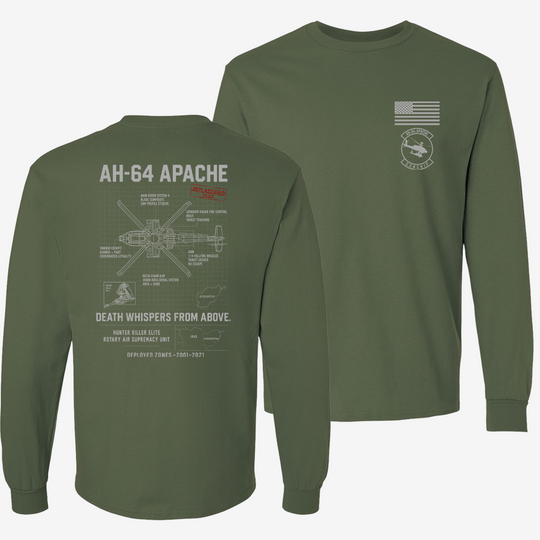 AH-64 Apache Schematic Long Sleeve