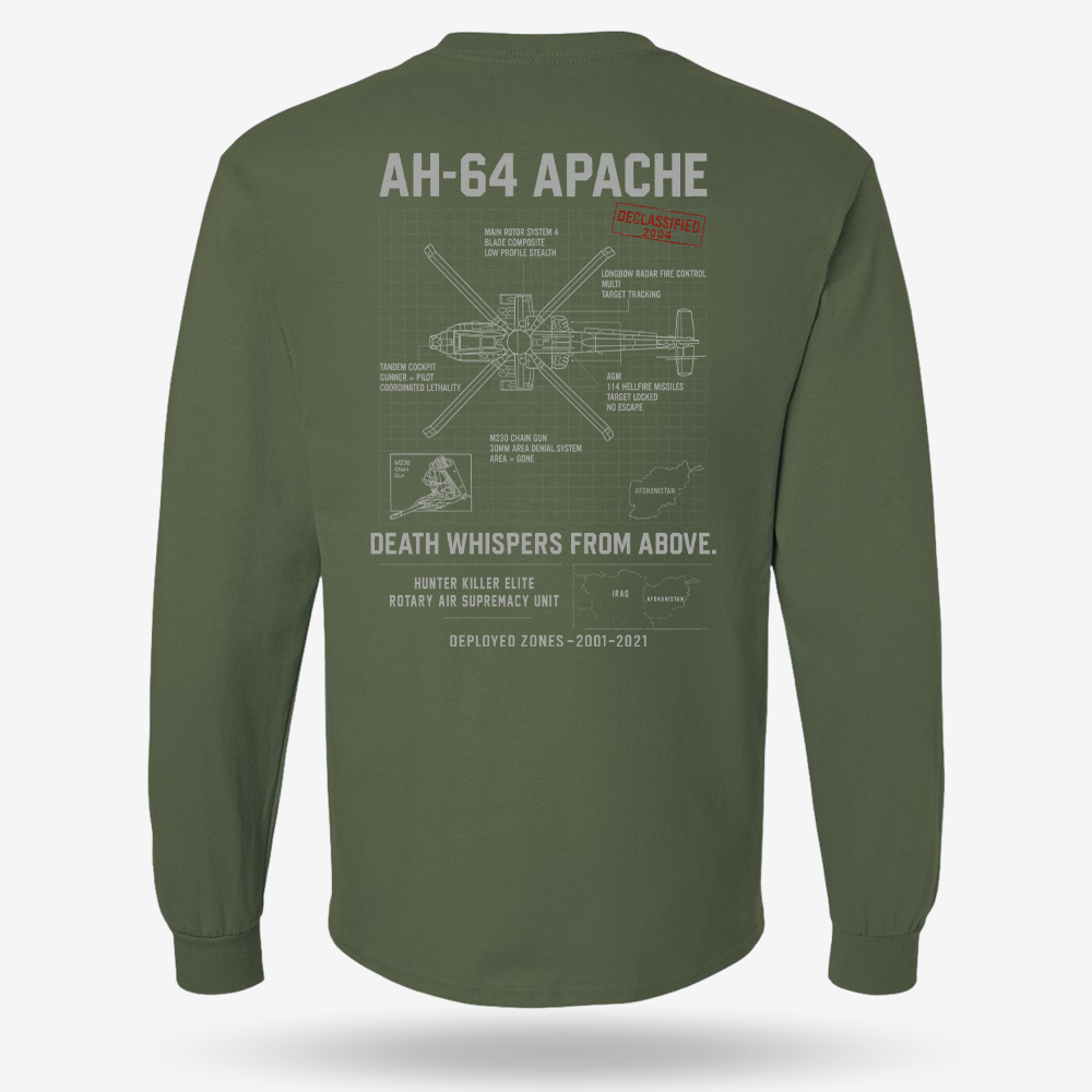 AH-64 Apache Schematic Long Sleeve