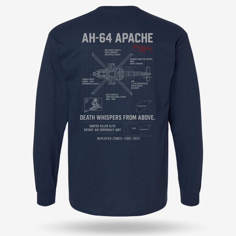 AH-64 Apache Schematic Long Sleeve