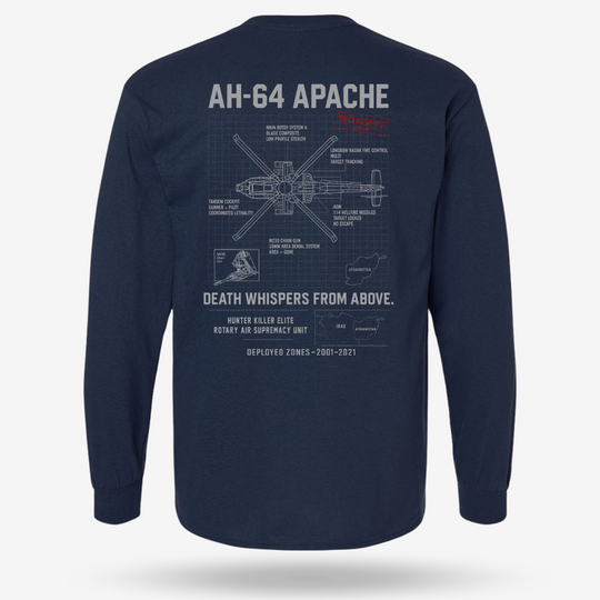 AH-64 Apache Schematic Long Sleeve