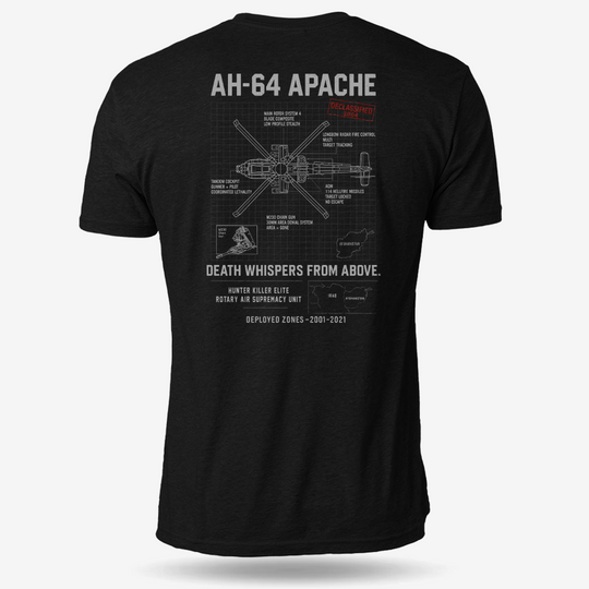 AH-64 Apache Schematic T Shirt