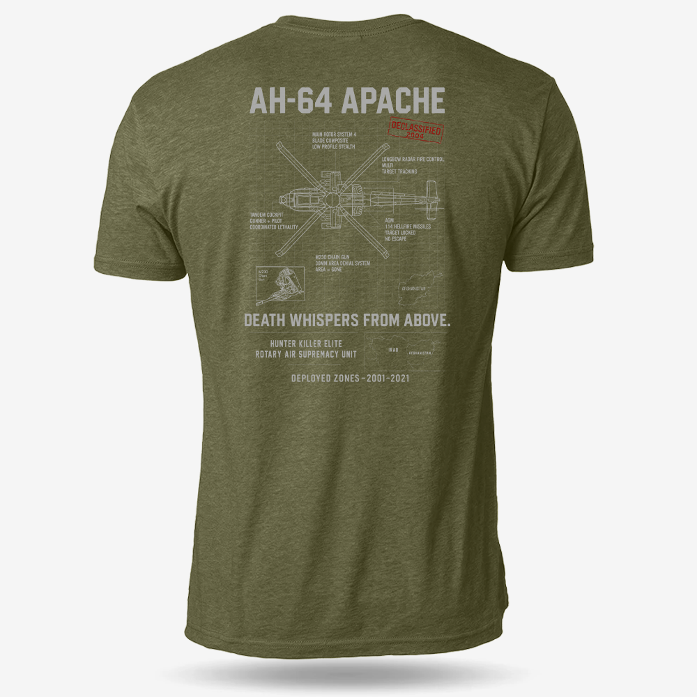 AH-64 Apache Schematic T Shirt