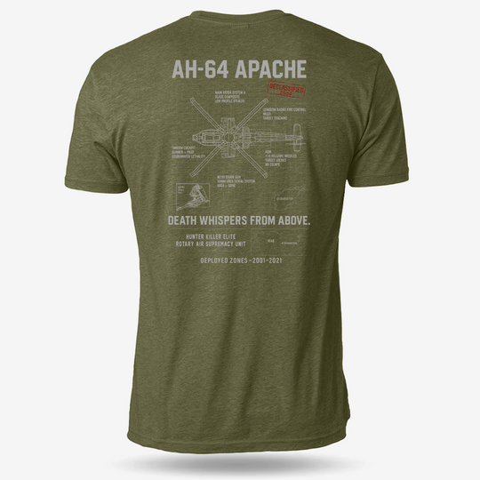 AH-64 Apache Schematic T Shirt