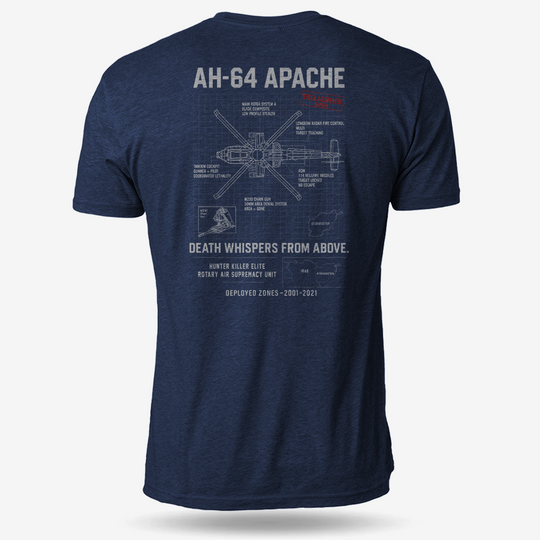 AH-64 Apache Schematic T Shirt