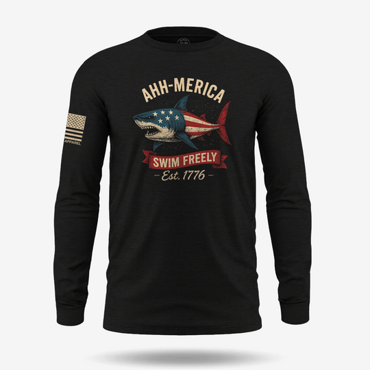 Ahh Merica Swim Freely Long Sleeve