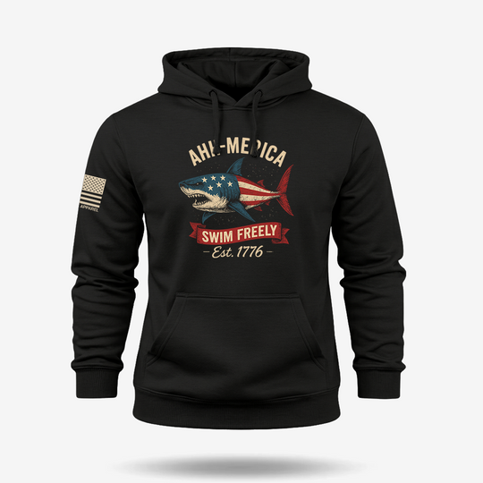 Ahh Merica Swim Freely Hoodie