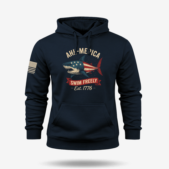 Ahh Merica Swim Freely Hoodie