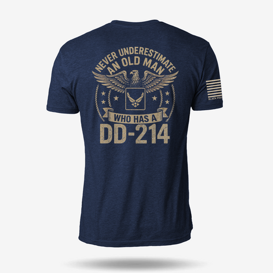 Never Underestimate An Old Man Us Air Force Veteran T Shirt