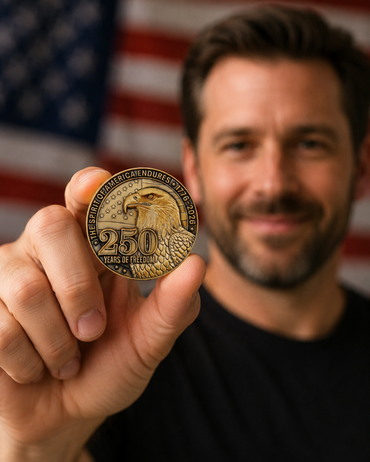 America Endures 250th Anniversary Commemorative Challenge Coin