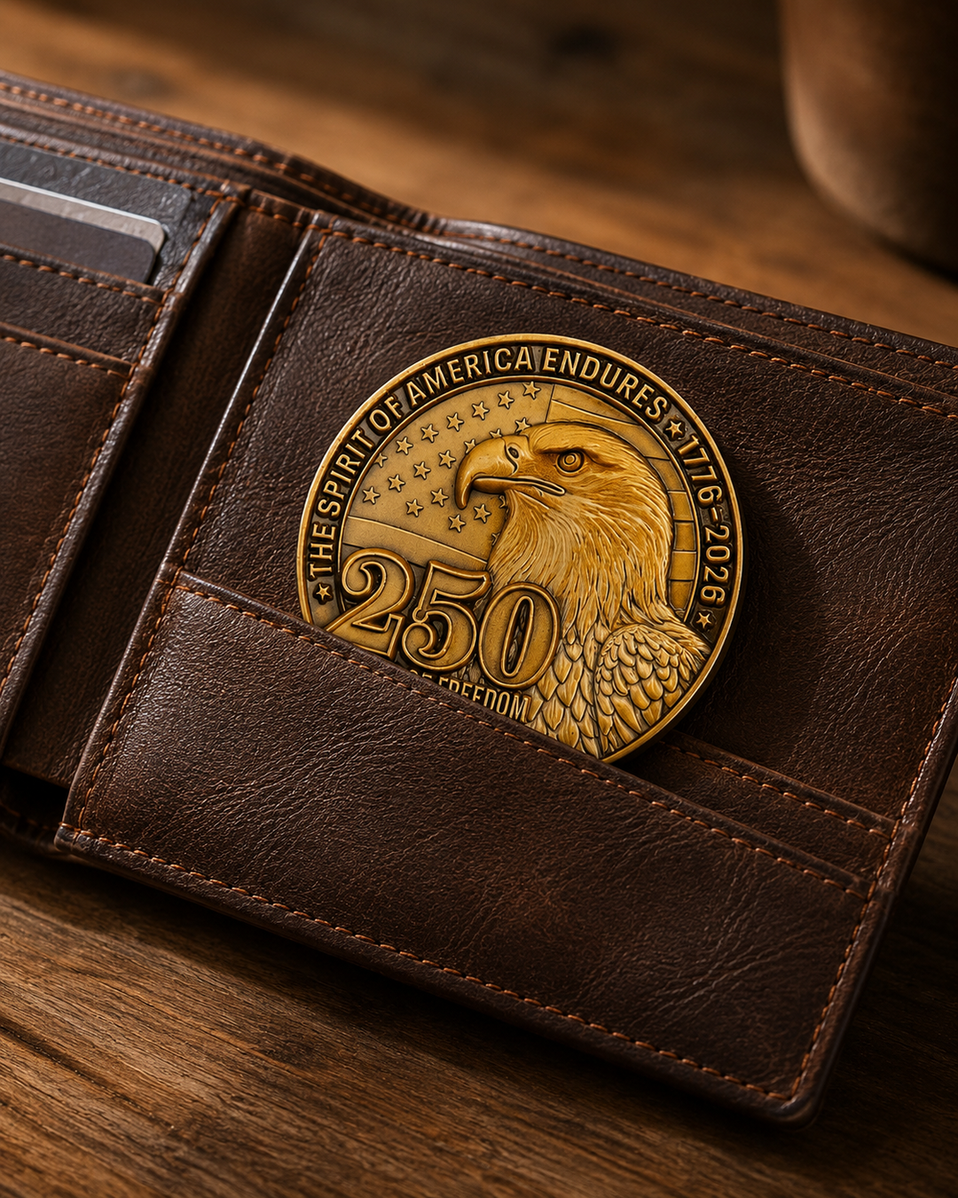 America Endures 250th Anniversary Commemorative Challenge Coin
