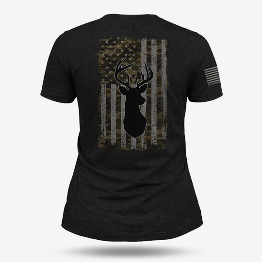 American Flag Camo Buck Women&