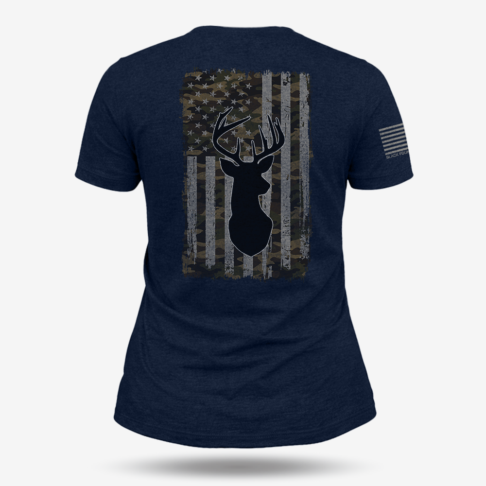 American Flag Camo Buck Women&