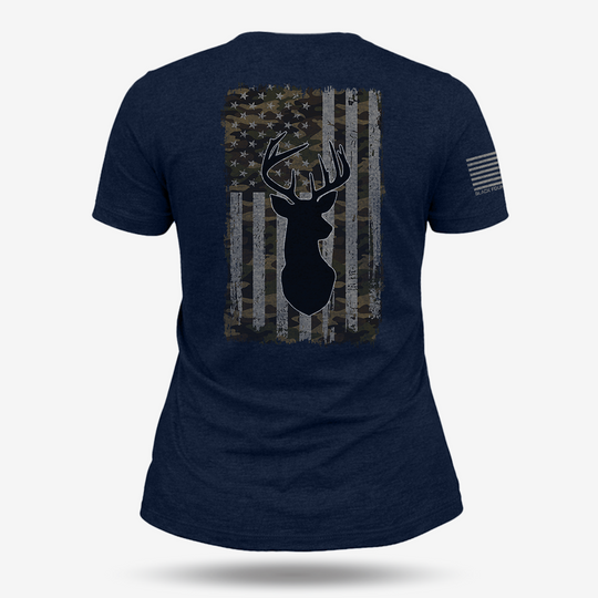 American Flag Camo Buck Women&